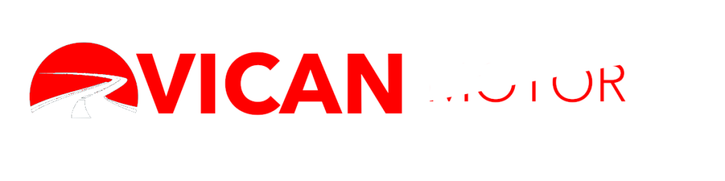 Logo de Vican Motor en rojo